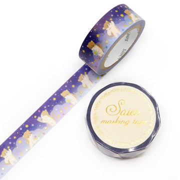 Saien | Foil Hoshi Hiroi Washi Tape
