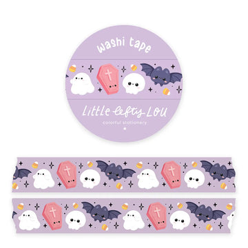 Little Lefty Lou | Cute Halloween Purple Washi Tape