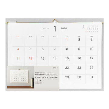 Midori | Calendario de Pared Hanger 2026