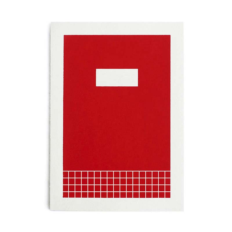 Hanaduri | Cuaderno Hanji Book Cabinet A5 Red (Cuadros)