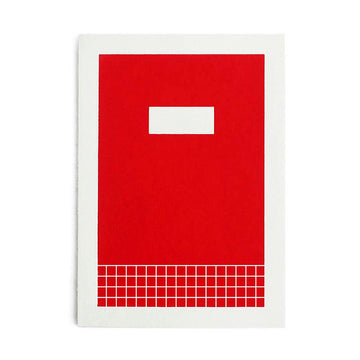 Hanaduri | Cuaderno Hanji Book Cabinet A5 Red (Cuadros)