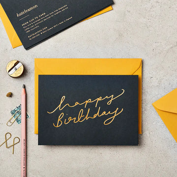 Katie Leamon | Tarjeta de Felicitación Happy Birthday Scroll Flint