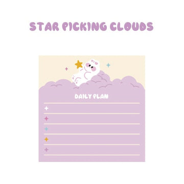 Card Lover | Heart of Star Tours Picking Clouds Notepad
