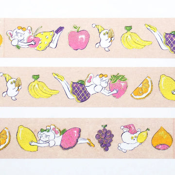 Cozyca | Heisuke Kitazawa Washi Tape Everyone Carrying Fruit