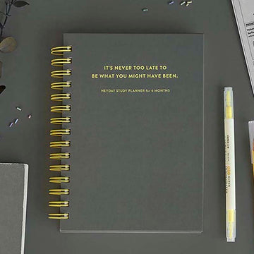 Iconic | Planificador de Estudio Hey Day Gray