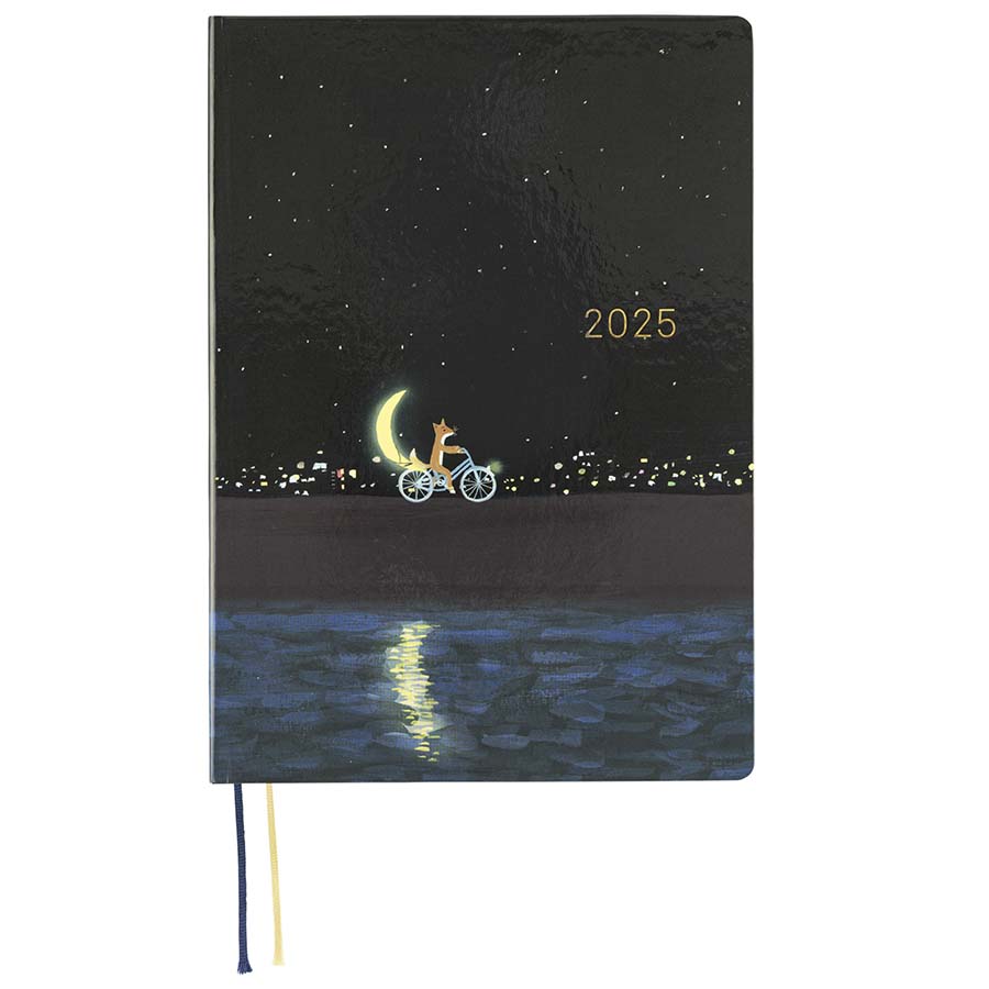 Hobonichi | Hobonichi HON A5 Agenda Hiroko Kubota: Crescent Moon Delivery 2025