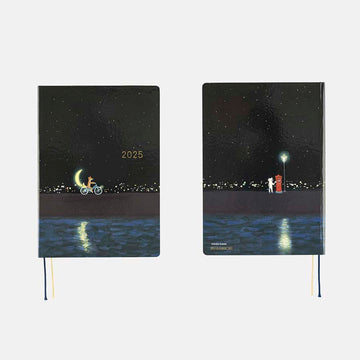 Hobonichi | Agenda Hobonichi HON A5 Hiroko Kubota: Crescent Moon Delivery 2025