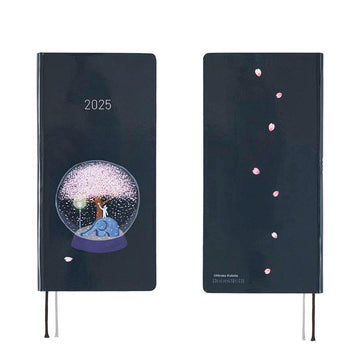 Hobonichi | Hobonichi Weeks Agenda Hiroko Kubota: Night Cherry Blossom Snow Globe 2025