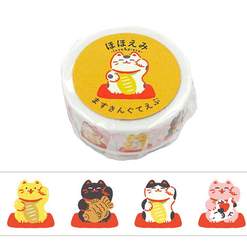 World Craft | Hohoemi Maneki Neko Washi Tape