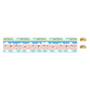 RyuRyu | Set de Washi Tapes Slim Ice Friends
