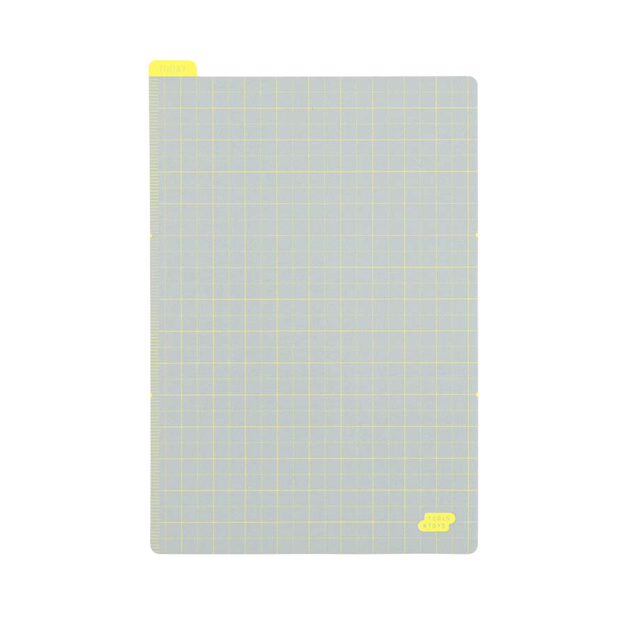 Hobonichi | Pencil Board Writing Template A6 Ice Gray x Yellow