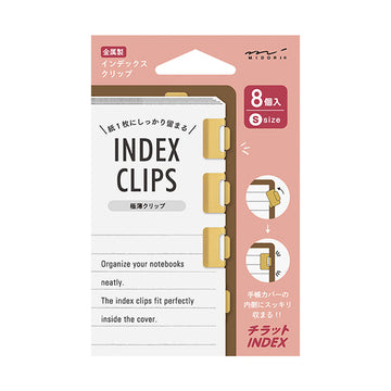 Midori | Clips Marcapáginas Chiratto S Brass