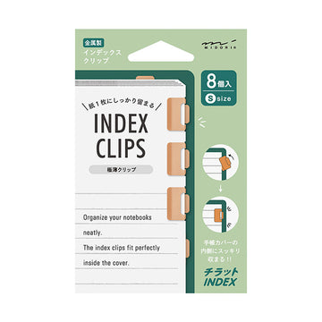Midori | Clips Marcapáginas Chiratto S Orange