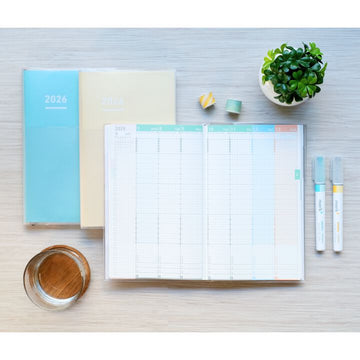 Kokuyo | Agenda JIBUN TECHO 2026 Diary A5 Slim Yellow (Semanal)