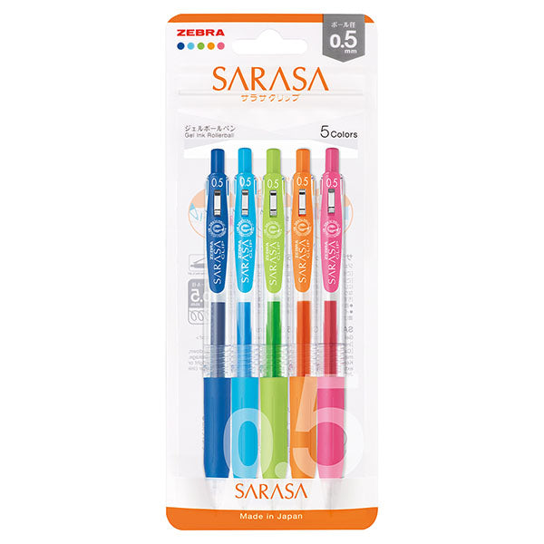 Zebra | Set de Bolígrafos Gel Sarasa Vivid