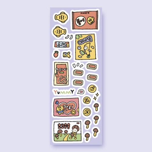 Jam Studio | Jam Shop Snacks Purple Stickers