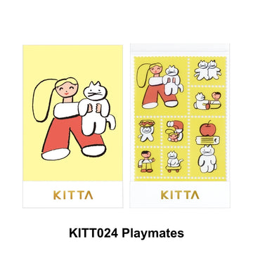 King Jim | Pegatinas Sellos Precortados KITTA Clear Playmates