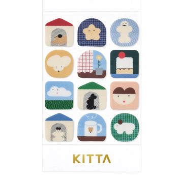 King Jim | Pegatinas Sellos Precortados KITTA Clear Home