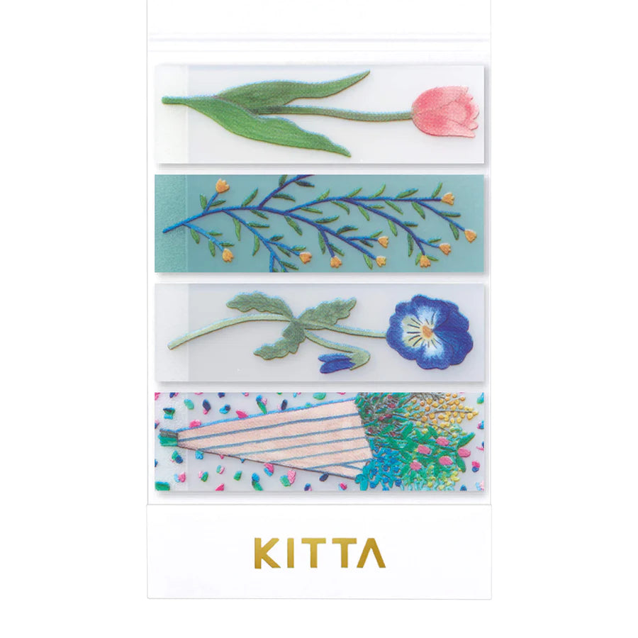 King Jim | Washi Tape Precortado KITTA Clear Flower