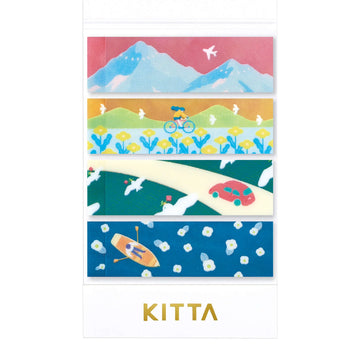 King Jim | Washi Tape Precortado KITTA Clear Landscape