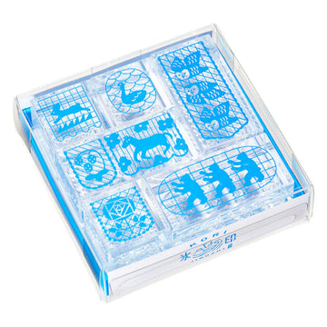 King Jim | Set de 6 Sellos Transparentes Kori Jirushi Flag Set