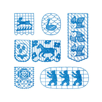 King Jim | Set de 6 Sellos Transparentes Kori Jirushi Flag Set