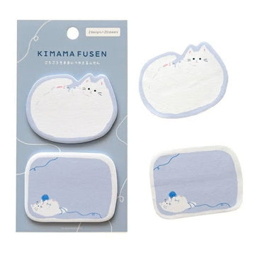 Furukawashiko | Notas Adhesivas Kimama Fusen Lounging Cat