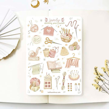LETTOOn | Pegatinas Knitting & Crochet