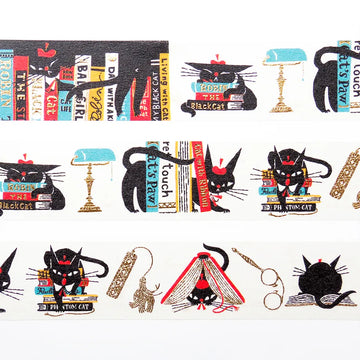 Cozyca | Kuroneko Design Washi Tape Robin's Bookstore