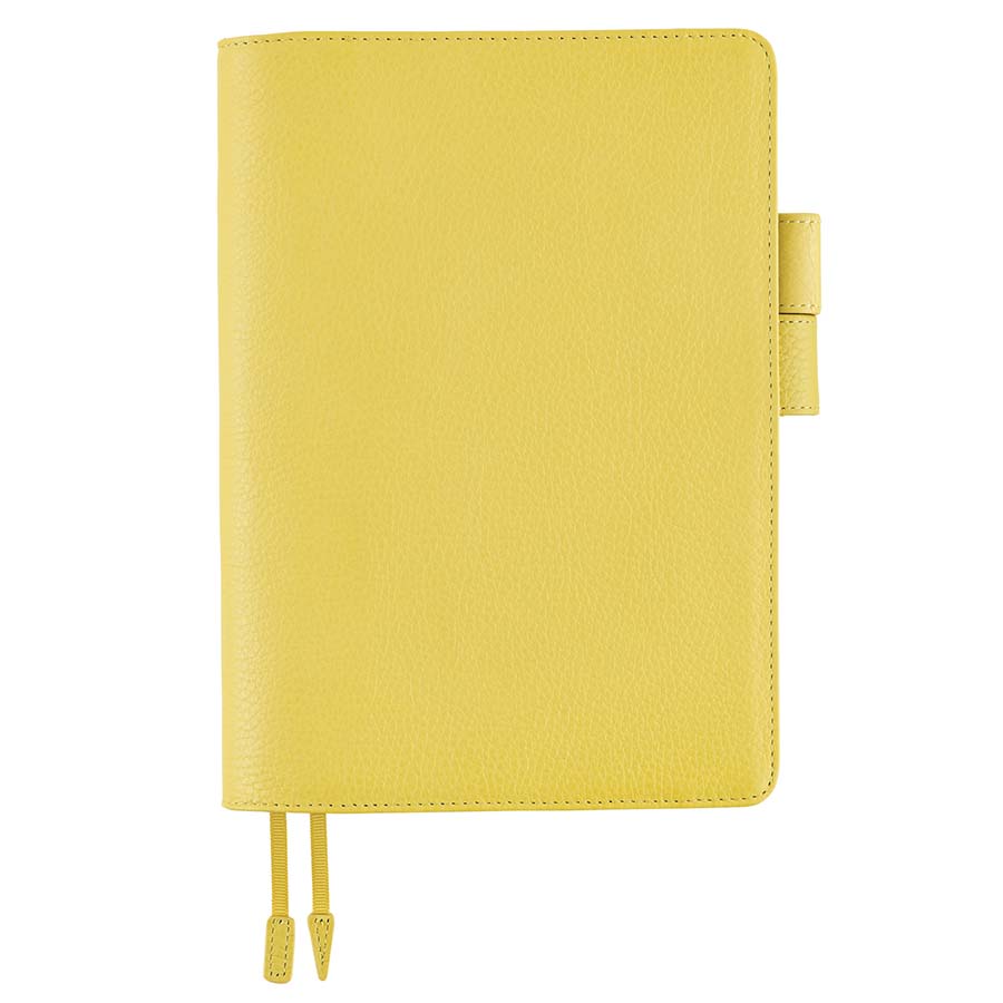 Hobonichi | Agenda Hobonichi Cousin A5 Leather: Brilliant Yellow 2025