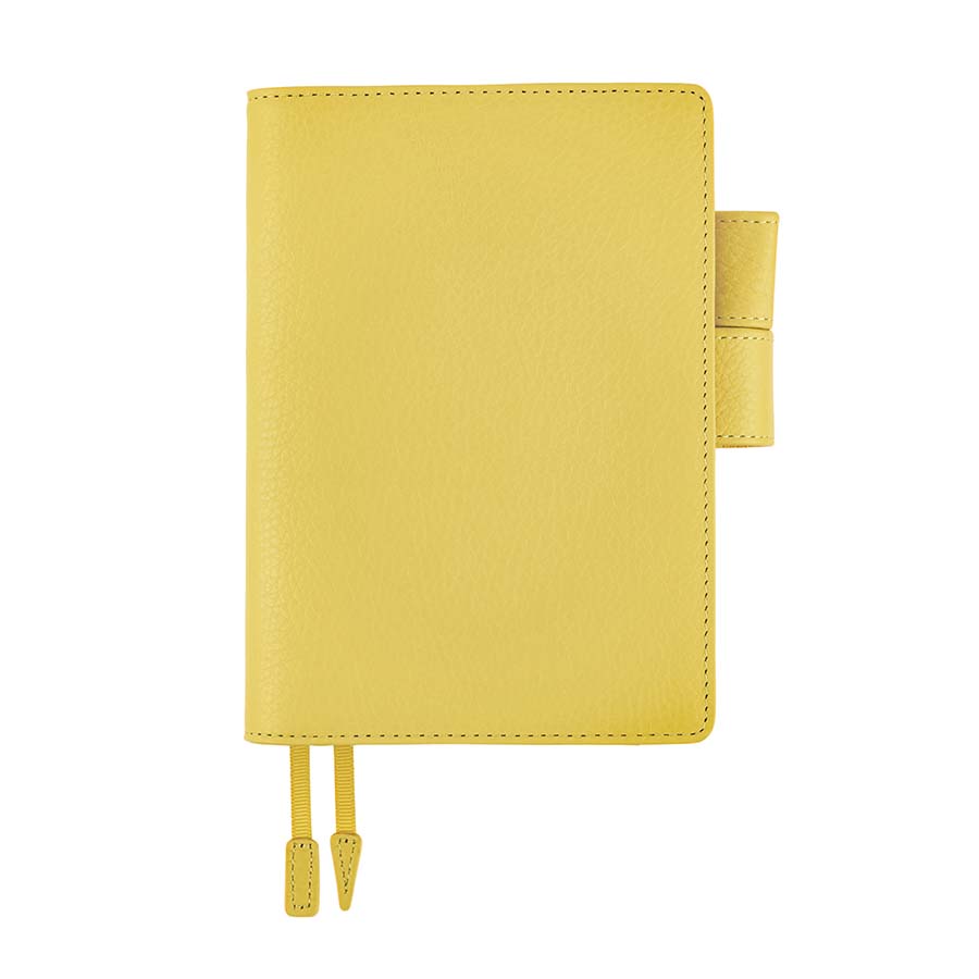 Hobonichi | Hobonichi Techo A6 Leather Diary: Brilliant Yellow 2025