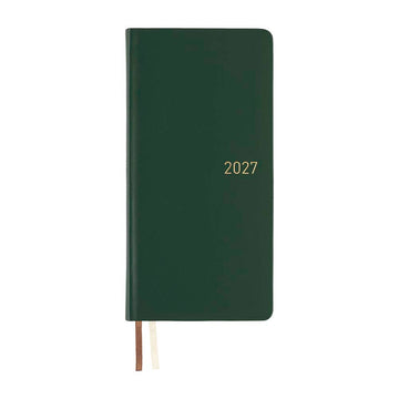 Hobonichi | Agenda Hobonichi Weeks Leather: Forest Green 2027