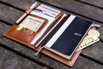 Galen Leather | Funda Leather Hobonichi Weeks Mega Cover Brown