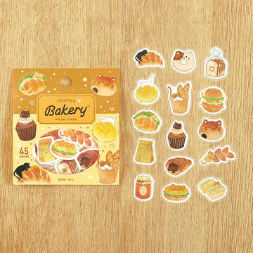 BGM | Pegatinas Let's Eat Meow Nyanya Bakery
