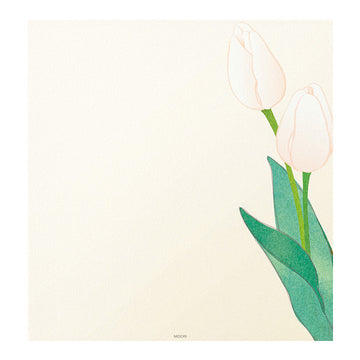 Midori | Papel de Carta Spring Flower White