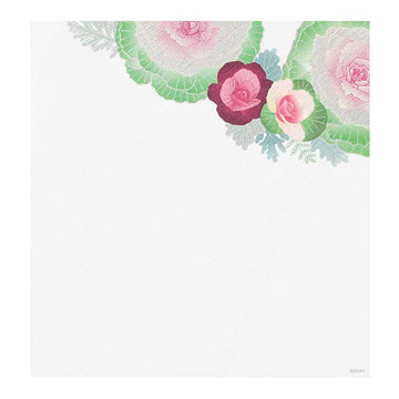 Midori | Papel de Carta Serigrafía Flowering Kale Wreath