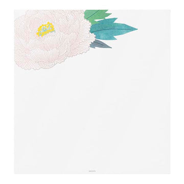 Midori | Papel de Carta Serigrafía Winter Peony