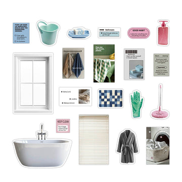 Papermore | Pegatinas Lifes Scraps Washroom