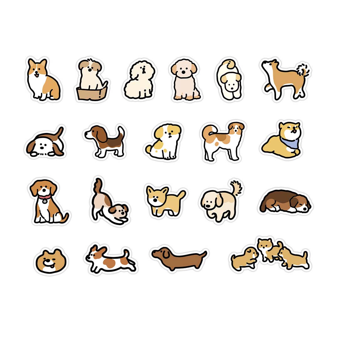 Infeel.me | Pegatinas Lovely To Be With You Adorably Silly Puppy
