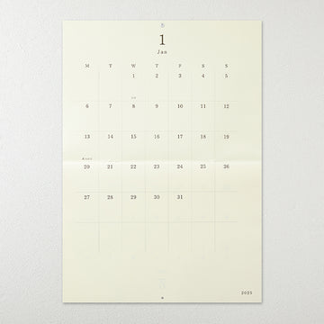 Midori | Calendario de Pared Plegable MD A2 2025