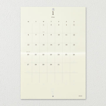 Midori | Calendario de Pared Plegable MD A4 2025