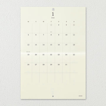 Midori | Calendario de Pared Plegable MD A4 2026