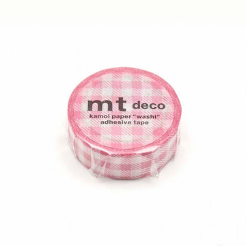 MT Masking Tape | Striped Gingham Check Pink Washi Tape