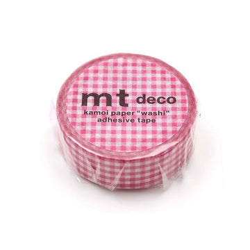 MT Masking Tape | Gingham Check Pink Washi Tape