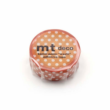 MT Masking Tape | Dot Deep Orange Washi Tape