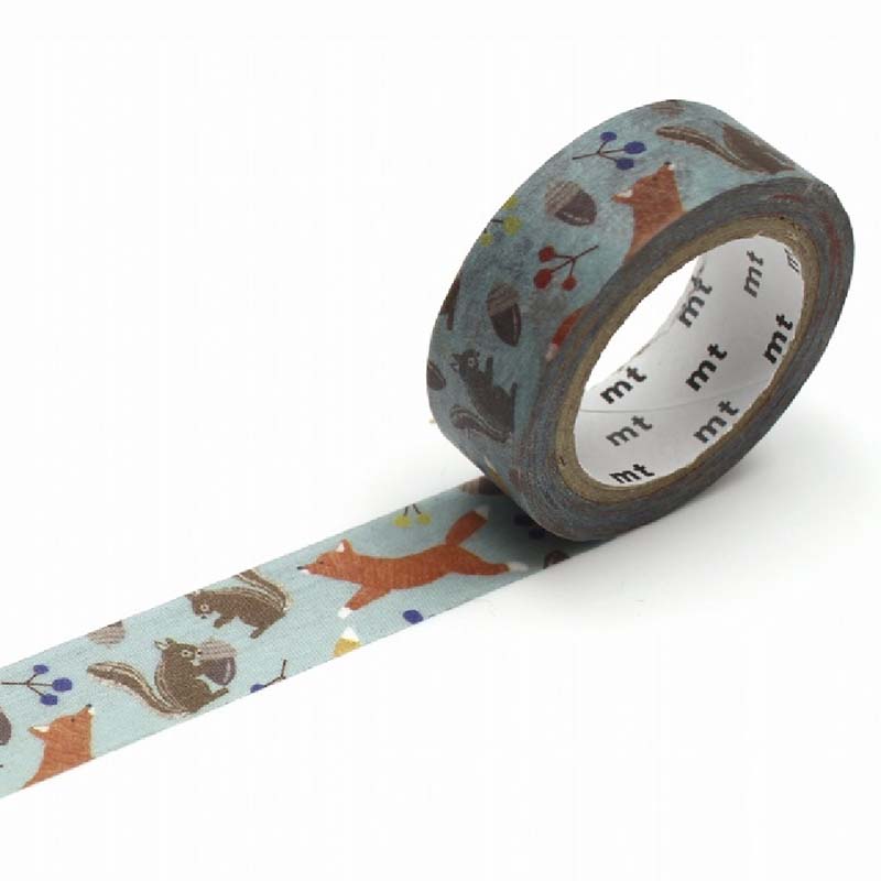 Mt masking tape | Embroidered Fox and Squirrel Washi Tape