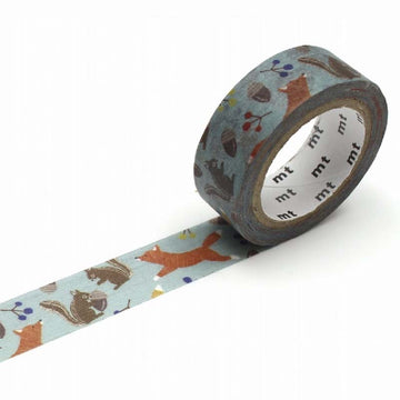 Mt masking tape | Embroidered Fox and Squirrel Washi Tape