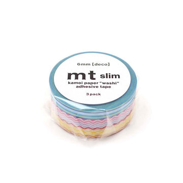 MT Masking Tape | Line Slim Washi Tape (Set de 3)