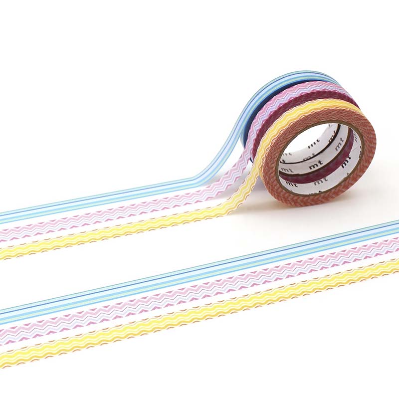 MT Masking Tape | Line Slim Washi Tape (Set de 3)
