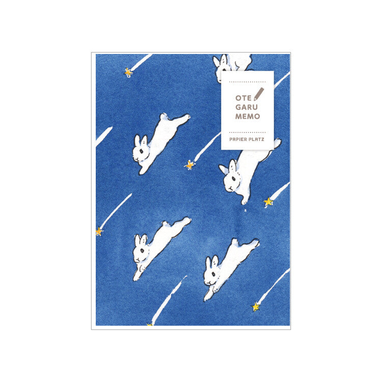 Papier Platz | Bloc de Notas Otegaru Memo Moriyama Schinako Sky Stars and Rabbits